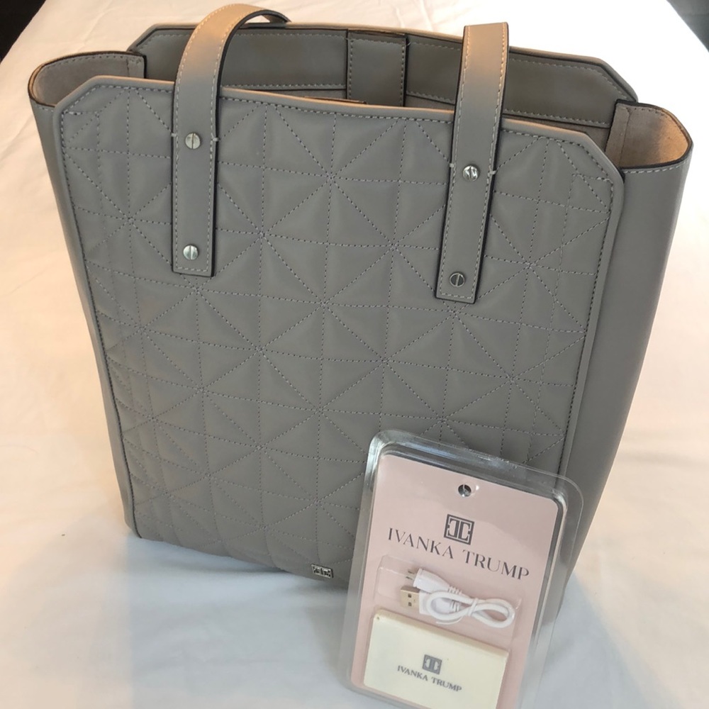 NWOT Ivanka Trump purse with pocket charger
